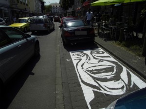 Kunstwerk bei Stadt statt Parkplatz 2011