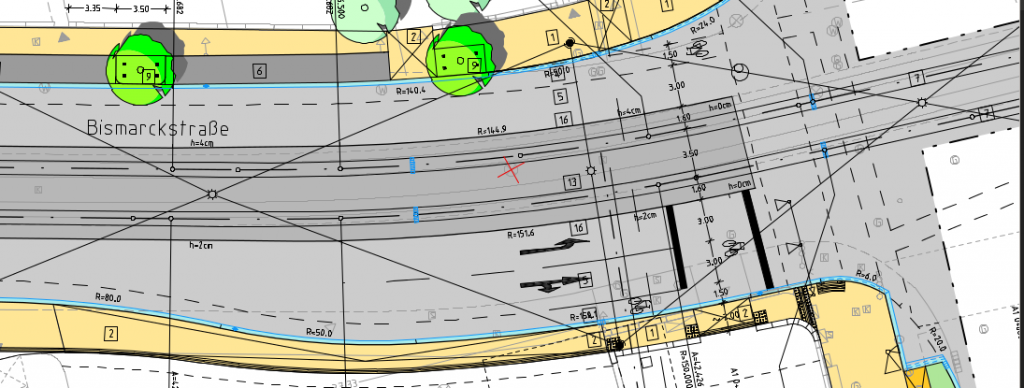 Plan Bismarckstr - Doliviostr 2012